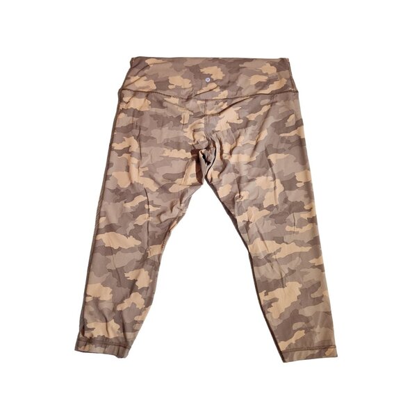 Lululemon Align High Rise Pant Camo Heritage 365 Camo Beige Womens Size 20 - Picture 2 of 13